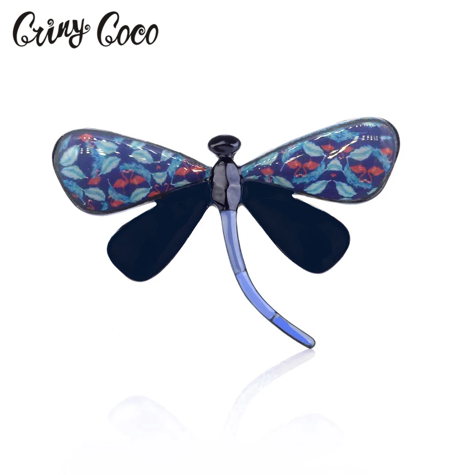 Женская эмалированная брошка Dragonfly с нагрудным штырьком модные украшения
