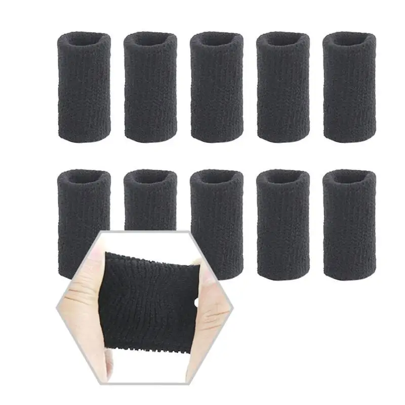 10pcs Stretch Sports Finger Sleeves Arthritis Outdoor Finger Support Guards Basketball Beach Volleyball Finger Protection Care