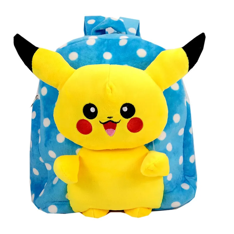 Детский рюкзак Pokemon GO студенческий мягкий плюшевый с Пикачу для мальчиков