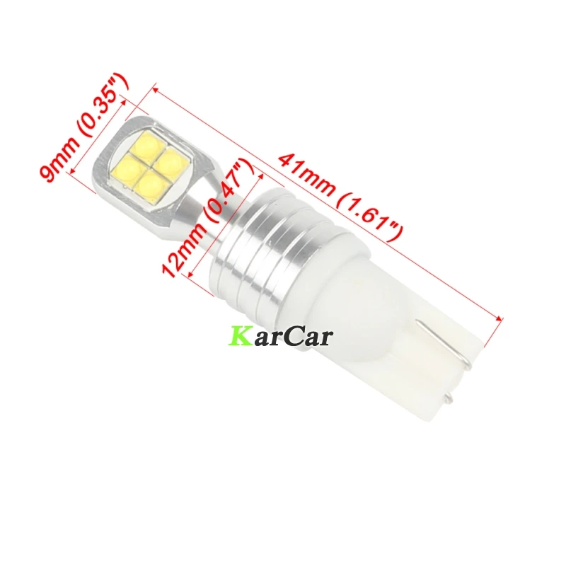 2x Новый 40 Вт CREE чип XBD 390LM T10 194 W5W светодиодный задний фонарь 912 габаритный