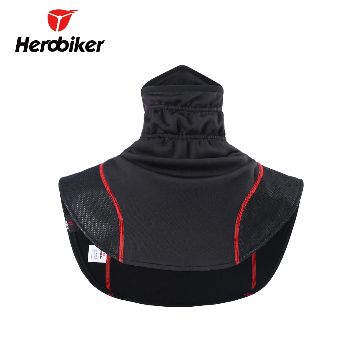 HEROBIKER мотоциклетная термальная Балаклава Шарф мотоциклетный головной убор шейный флисовый головной убор Защита лица Ветрозащитная Балаклава теплая мотоциклетная маска - Цвет: Красный