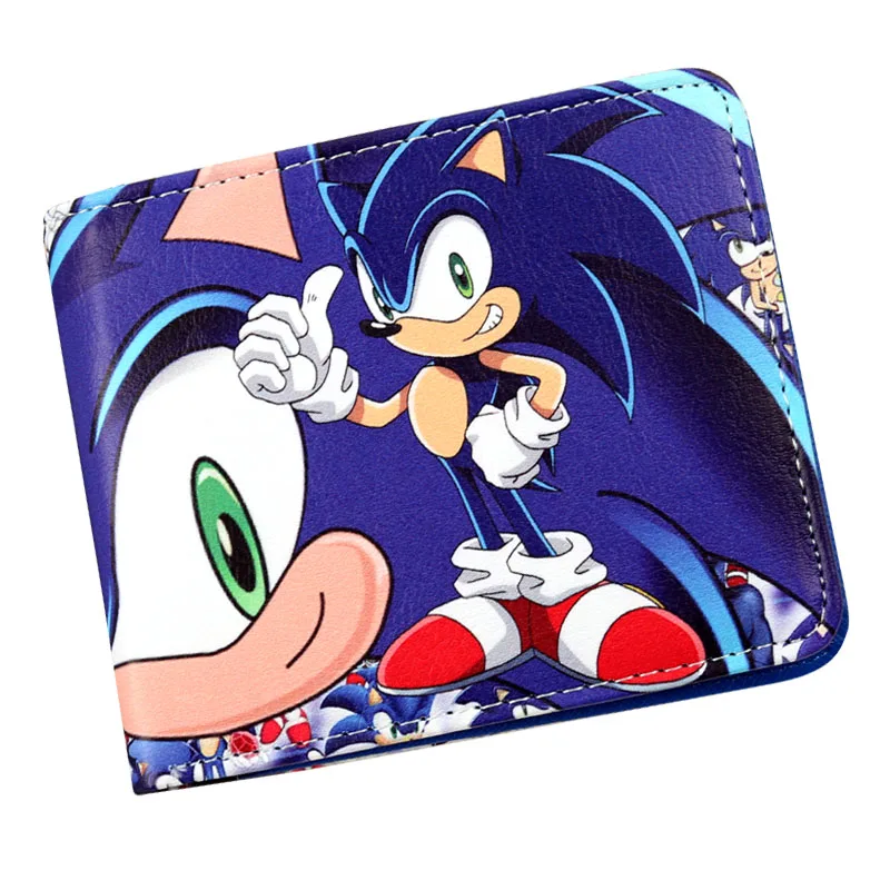 Двухскладной кошелек Sonic The Hedgehog, кошелек с отделами для карт