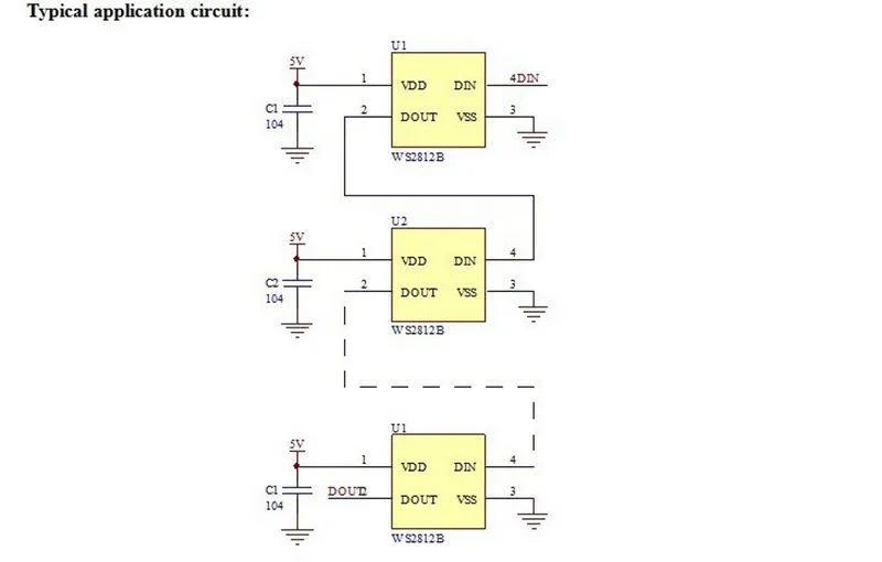 1000 шт. WS2812B(4 контакта) 5050 SMD Черный/Белый версия WS2812 индивидуально Адресуемая цифровая светодиодный чип RGB DC5V