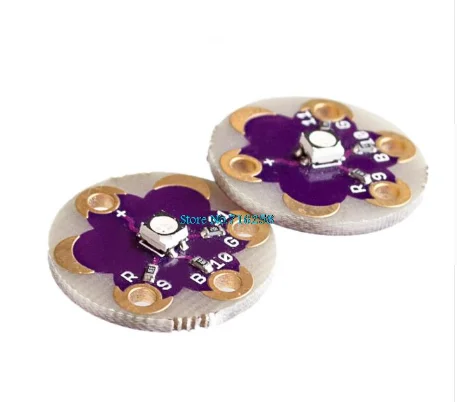 ATmega32U4 ATMEGA328P LilyPad 328 For Arduino DIY Kit Micro USB ATtiny85 LilyTiny Main Board Buzzer WS2812 RGB CR2032 TEMT6000