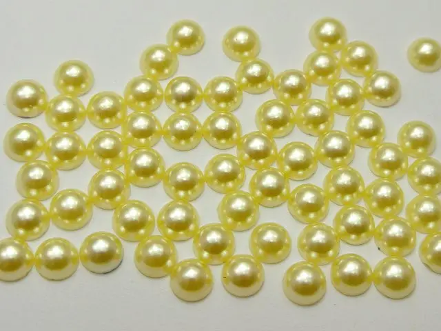 Полужемчужные бусины 1000 смешанных цветов 6 мм круглые камни с плоской спинкой