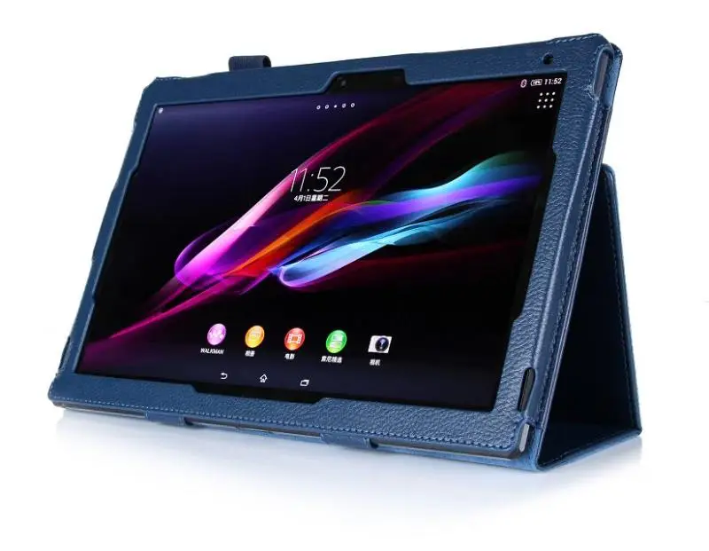 Роскошный кожаный чехол-кобура для планшета для sony xperia Z2 10,1 дюйма, складной чехол-подставка для планшета sony xperia Z2+ ручка