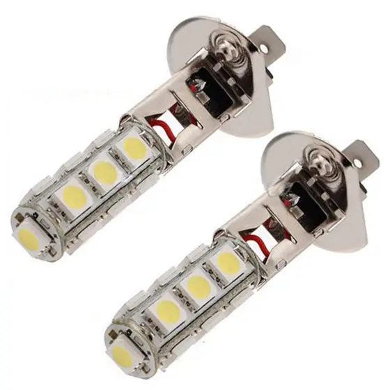 2 шт. автомобильный H1 13 светодиодный 5050 SMD белый головной светильник