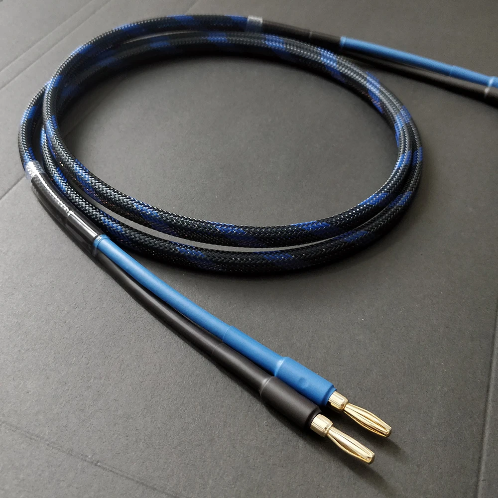 FIHI B5 DIY HiFi Динамик аудио кабель со штекером типа банан Позолоченные аудиофиль