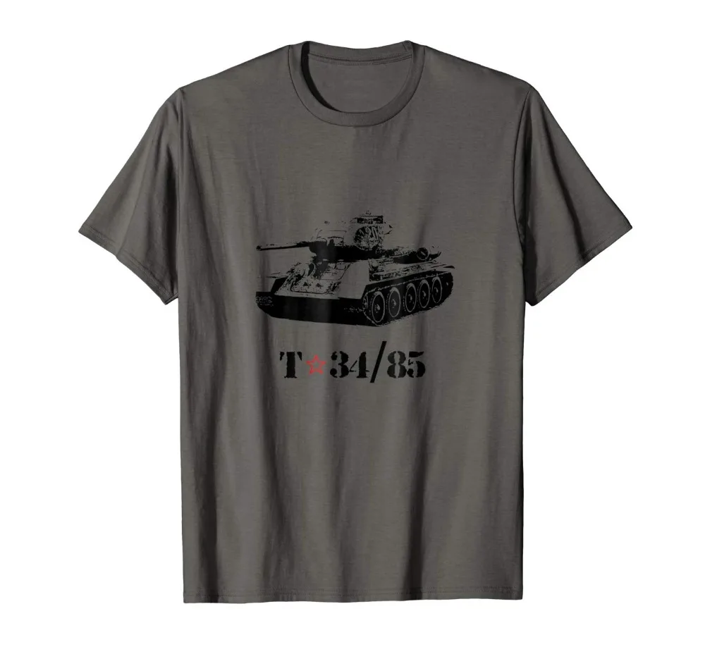 

T 34 85 Russian Tank Hot Selling 100 % Cotton Summer The New Fashion for Short Sleeve Harajuku Tee Shirts