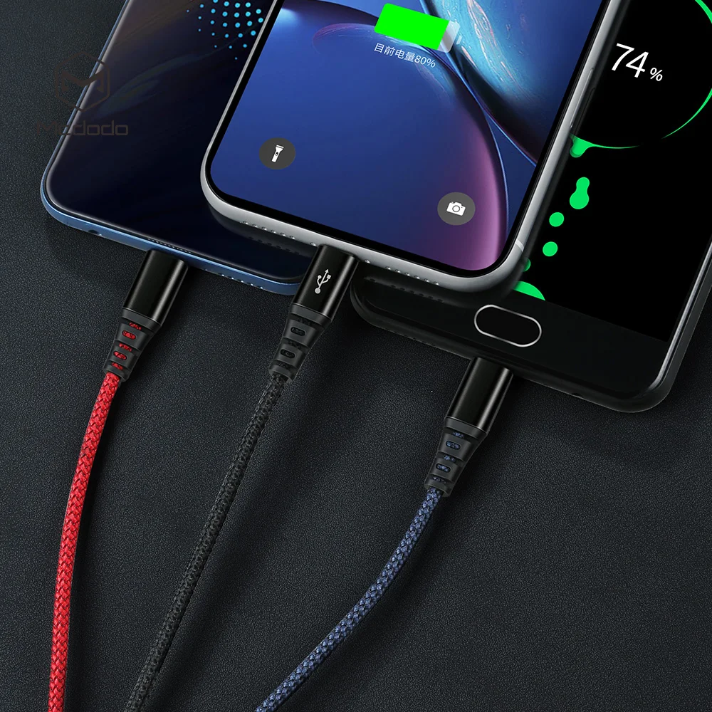 Зарядный кабель Mcdodo 3 в 1 USB А для телефона Micro Тип C iPhone XR XS Max X Huawei шнур передачи