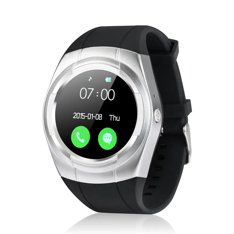 696 T60 Смарт-часы Круглый Nano SIM карты памяти с Whatsapp Facebook фитнес Бизнес Smartwatch для Android