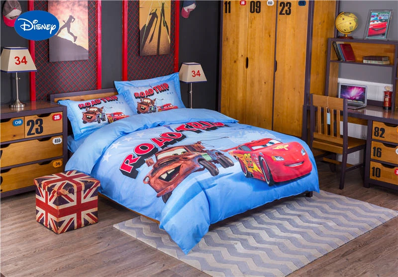 Комплект постельного белья из мультфильма Молния Маккуин|bedding set|printed bedding setbedclothes