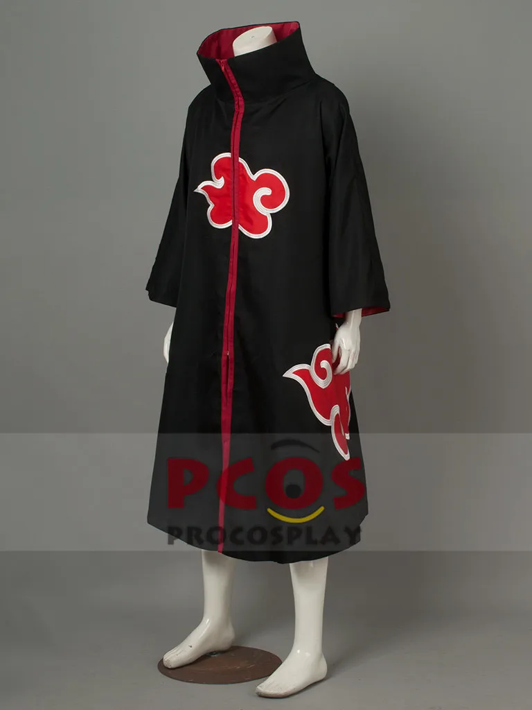 Наруто Shippuden Akatsuki плащ Ролевой костюм Akatsuki косплей плащ с принтом красное облако mp000683