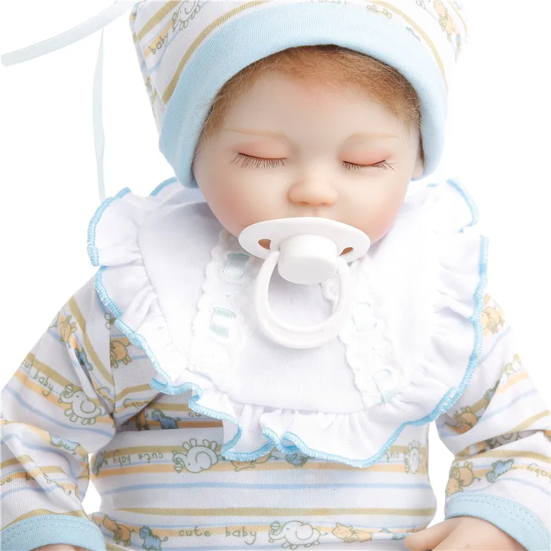 SanyDoll 18 дюймов 45 см силиконовые куклы для новорожденных реалистичные детей