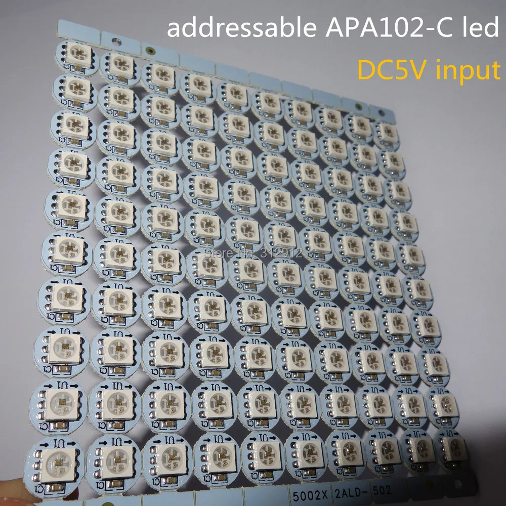 Адресуемая APA102-C led с радиатором(10 мм* 3 мм); вход DC5V