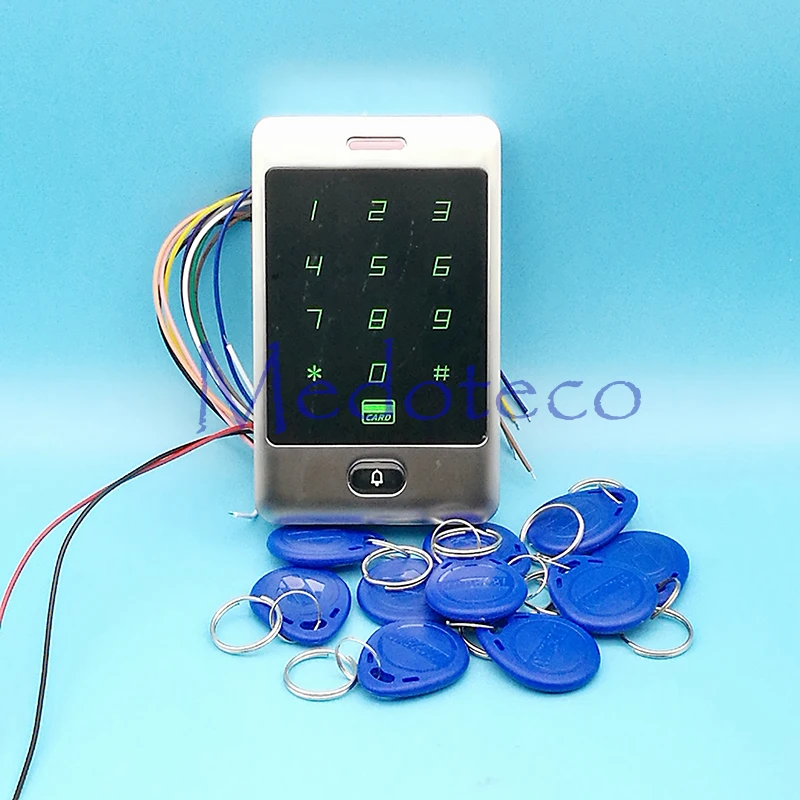 

Touch Keypad 125khz RFID Access Control System Proximity Card Standalone 8000 Users Door Access Control Waterproof Metal Case