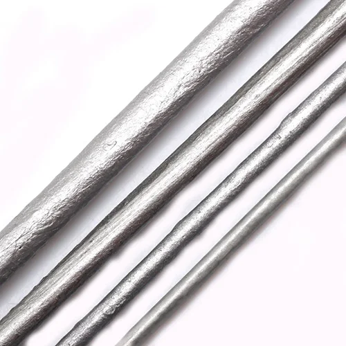 Pearl silver 010 OlingArt 1,5/2,0/3,0/4,0 мм 2 M из натуральной кожи с круглым носом, популярный шнур/провода DIY шнуры женские прелестные серьги браслет ожерелье ювелирных изделий - Цвет: Pearl silver 010