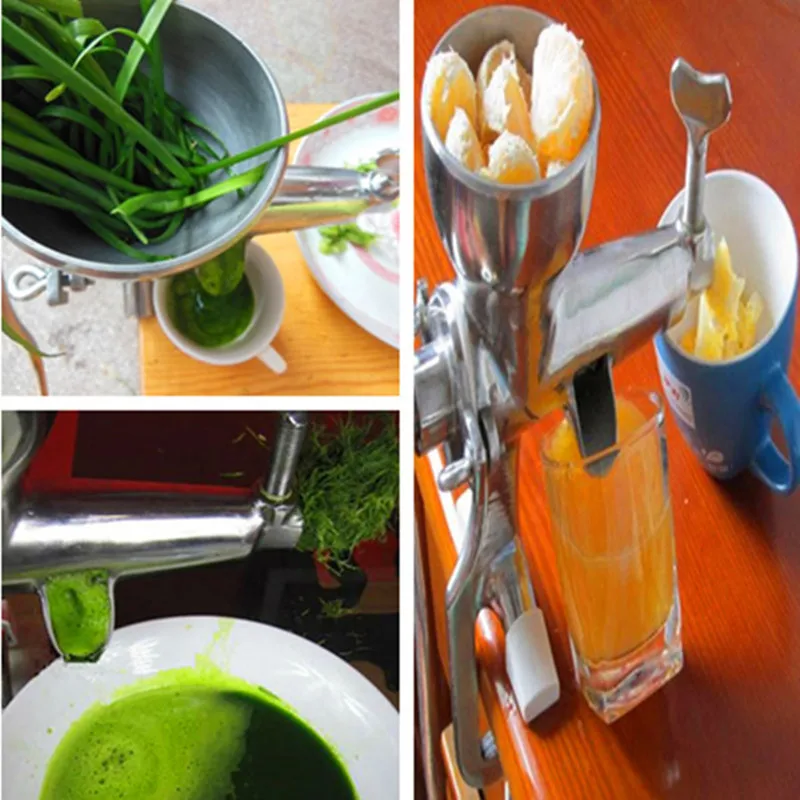 

Stainless steel hand wheat grass juicer,manual slow juicing machine,fruit wheatgrass vegetable juice extractor machine