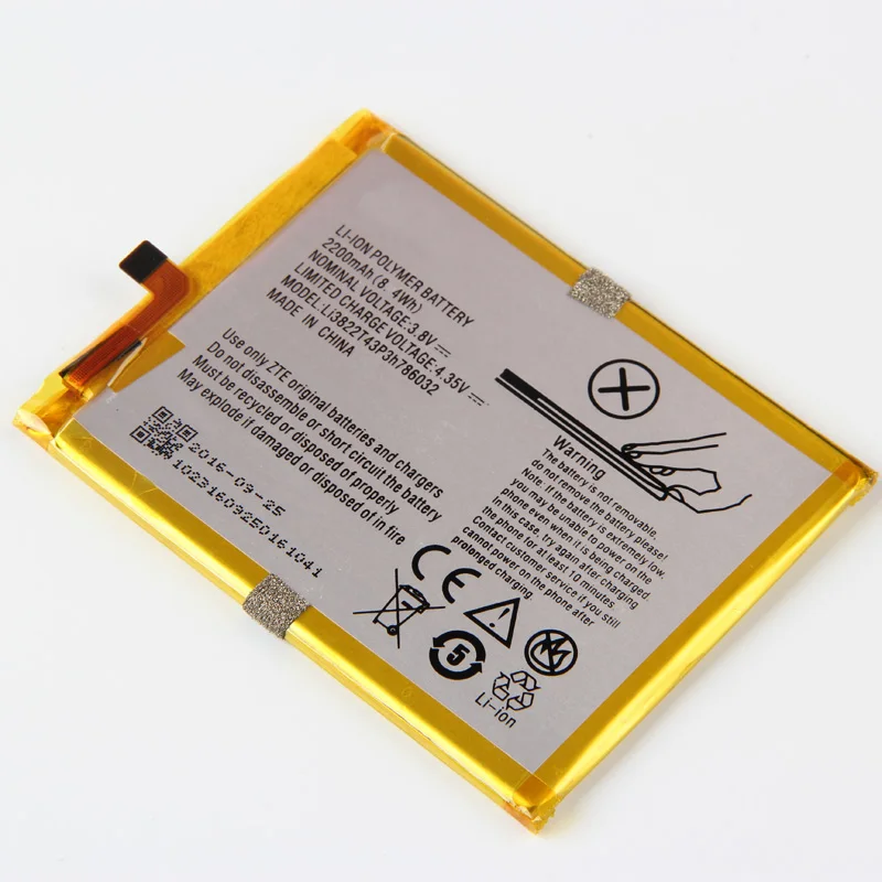 Оригинальный аккумулятор Li3822T43P3h786032 для телефона ZTE Blade D6 X7 V6 Orbic RC 501L 2200