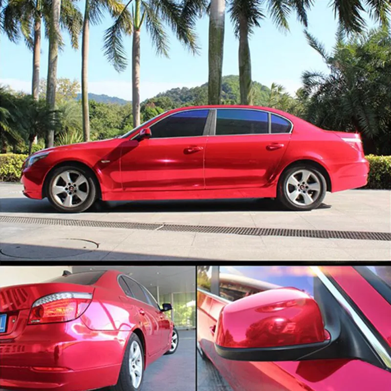 Растяжимое зеркало серебристого цвета хромированное гибкая виниловая пленка