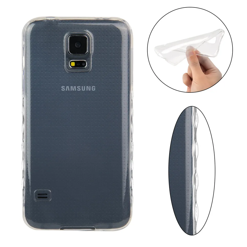 S5 нескользящий чехол для Samsung Galaxy G900F Duos LTE SM-G900FD G900H G906S G900M прозрачный из ТПУ