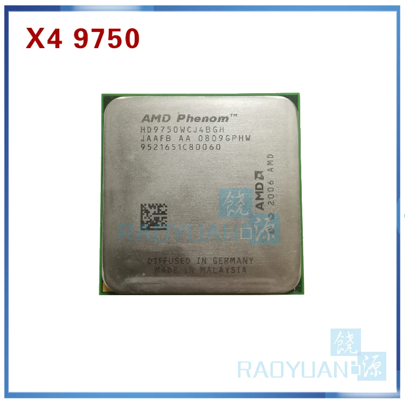 AMD Phenom X4 9750 HD9750WCJ4BGH HD975BWCJ4BGH 95 Вт четырехъядерный настольный процессор 2 4 ГГц Разъем