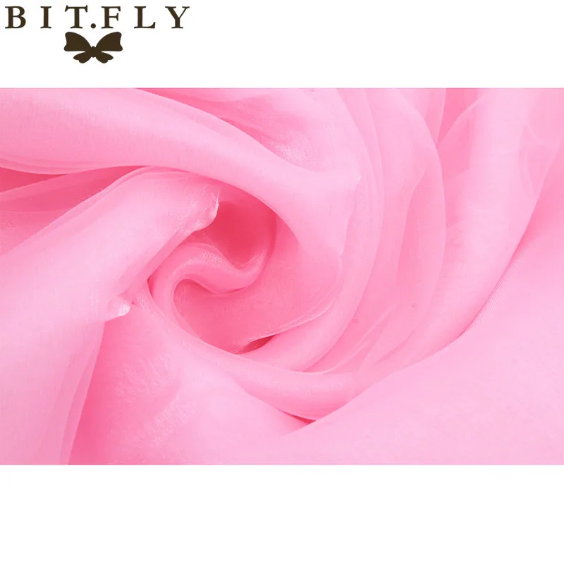 Light Pink Продвижение мятно-зеленый 10 м* 1,35 м прозрачная органза Swag ткань домашняя Свадебная отделка органзы ткань драпировка для стола, HQ - Цвет: Light Pink