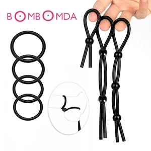 Силиконовое кольцо на пенис увеличение Задержка эякуляции кольцо для члена секс-игрушки увеличитель эрекции кольцо на пенис Эротические игрушки