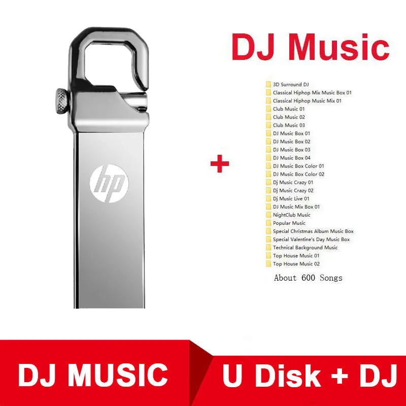 v250w Plus DJ hp металлический USB флэш-накопитель 16 ГБ 32 ГБ v250 Флешка Personalizado DJ DIY логотип плюс Тип c OTG адаптер карта памяти Cle USB - Цвет: v250w Plus DJ