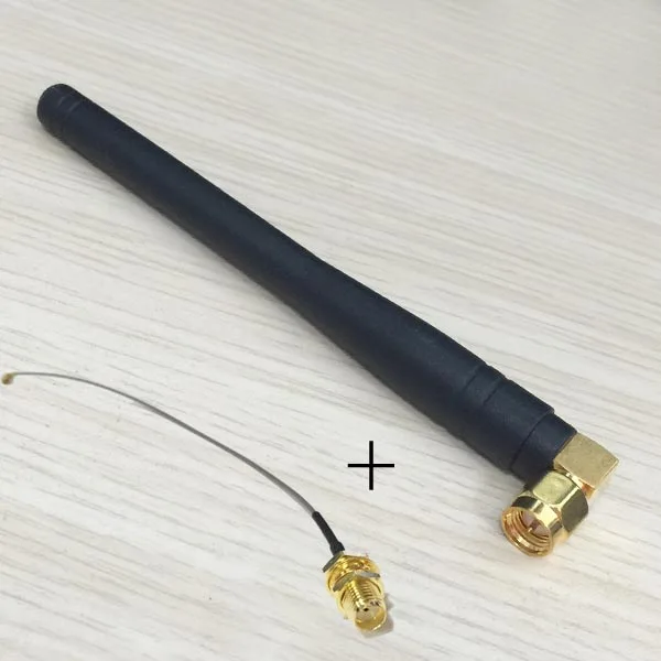 Антенна 2 4G 3Dbi Bluetooth модуль SMA штекер прямоугольный для USB модема WLAN + гнездо к