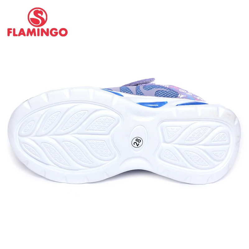 Фламинго Новое поступление 2017 года градиент цвета Дети Осень hook & loop кроссовки