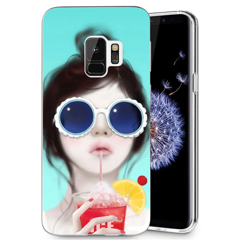 Для Samsung Galaxy S9 S9Plus S8 Plus S7 edge Note 8 A3 A5 2016 милый прозрачный мягкий силиконовый чехол из