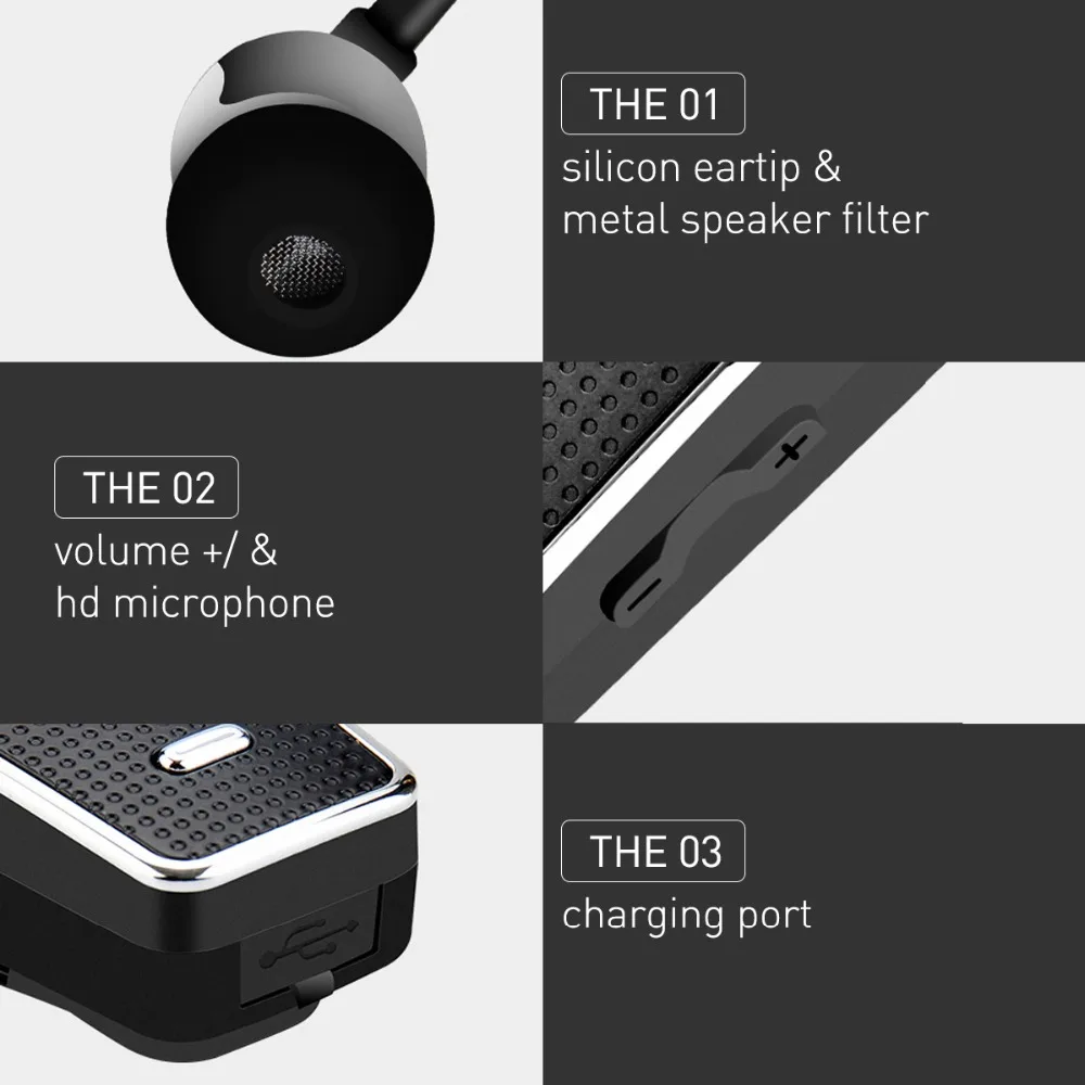 Новейший Fineblue F970 Портативный беспроводной Bluetooth шеи клип на Телескопический Тип Бизнес Спорт стерео наушники вибрации носить клип