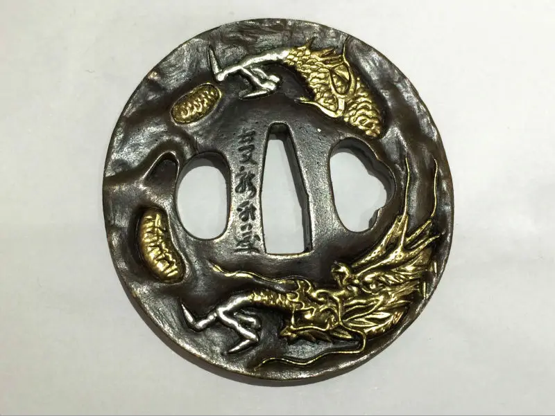 Аксессуары японский меч самурая медь Цуба @ 31 дизайн Dragon/ Tiger|dragon design|tiger designtiger tiger |