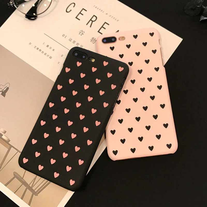 Lovebay чехол для телефона iPhone 6 6s 7 8 Plus X 5 5S SE модный милый мультяшный сердечко ультра