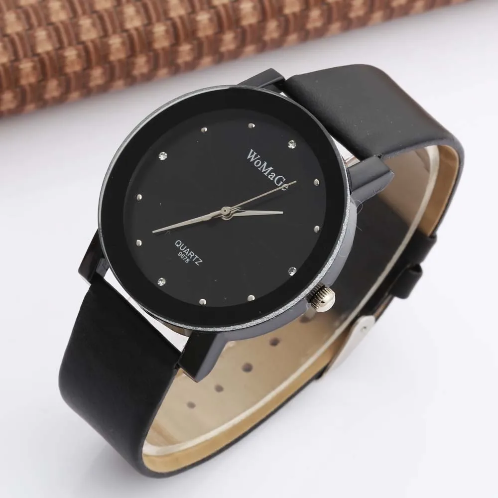 Women 's Casual Watches Leather Watchband Creative Glass Male Geneva Quartz Clock Luxury Brand Wristwatch 2020 relogio feminino |