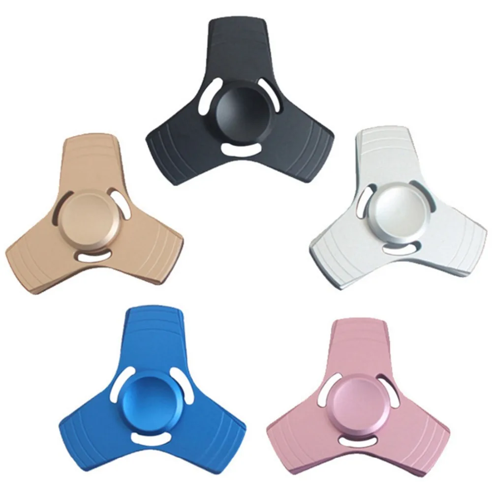 Лидер продаж EDC Непоседа счетчик НЛО Tri-Spinner цинка стороны spinner Алюминий сплав Непоседа игрушки беспокойство стресс взрослых малыш из металла блесна