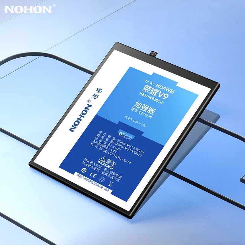 NOHON Батарея для huawei Honor V9 V8 7X 6X 5X Коврики 10 Lite G7 G9 плюс Maimang 4 5 6 HB376994ECW HB376787ECW Замена Bateria