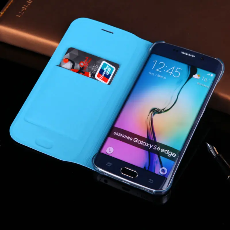 Чехол раскладушка кожаный бумажник чехол для samsung Galaxy S6 S 6 GalaxyS6 SM G920 G920F G920FD