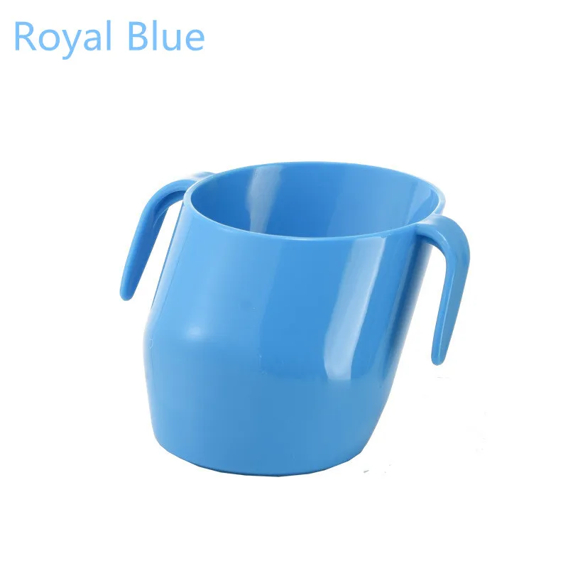 RoyalBlue 200 мл BPA бесплатно детская тренировочная чашка для кормления с ручкой конический рот безопасная герметичная чашка детская бутылка для воды - Цвет: RoyalBlue