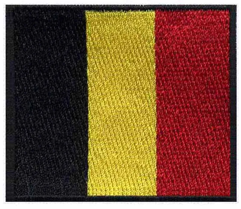3 "в ширину Бельгия вышивка флаг переводная картинка патч/Тактические заплатки