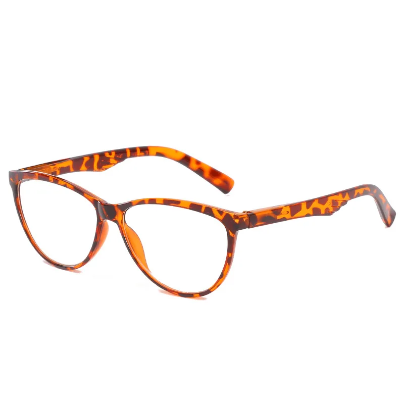 Leopard большая рамка очки для чтения прозрачные крылья Ангела ноги пресбиопические очки дальнозоркость очки для женщин и мужчин