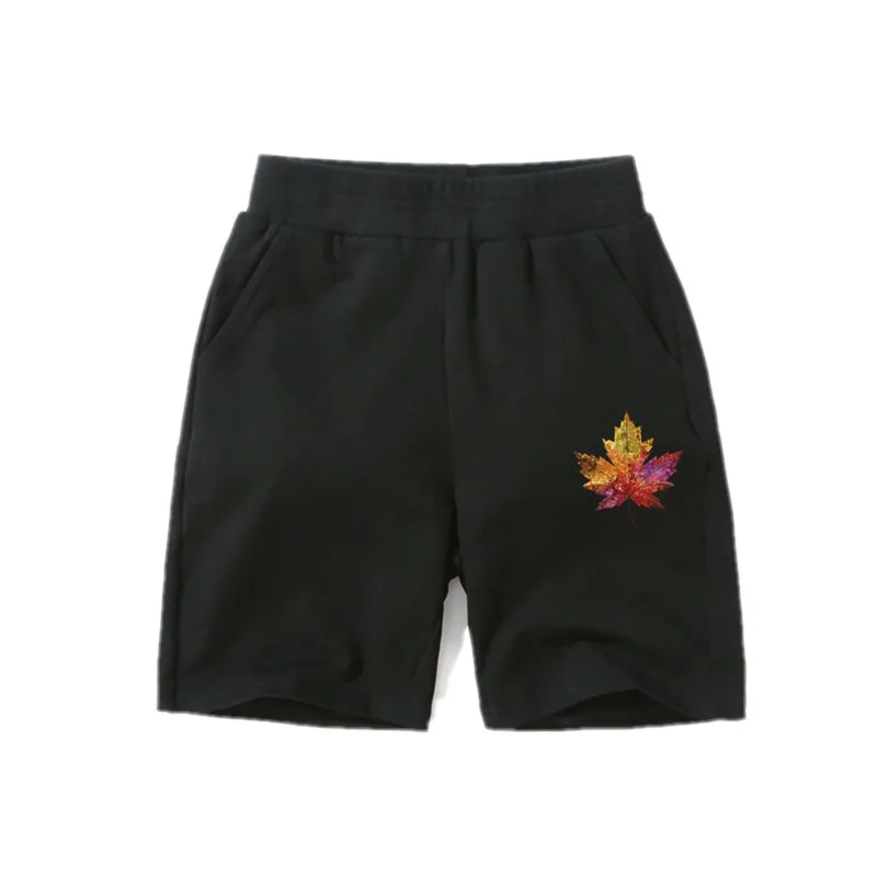 Детские шорты с Кленовым листом для маленьких мальчиков и девочек Короткие штаны
