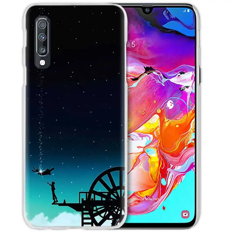 05 Аниме чехол для samsung Galaxy A50 A70 A20e A40 A30 A20 A10 A8 A6 плюс A9 A7 жесткий чехол из ПК для телефона Тоторо Унесенные призраками Ghibli - Цвет: 05