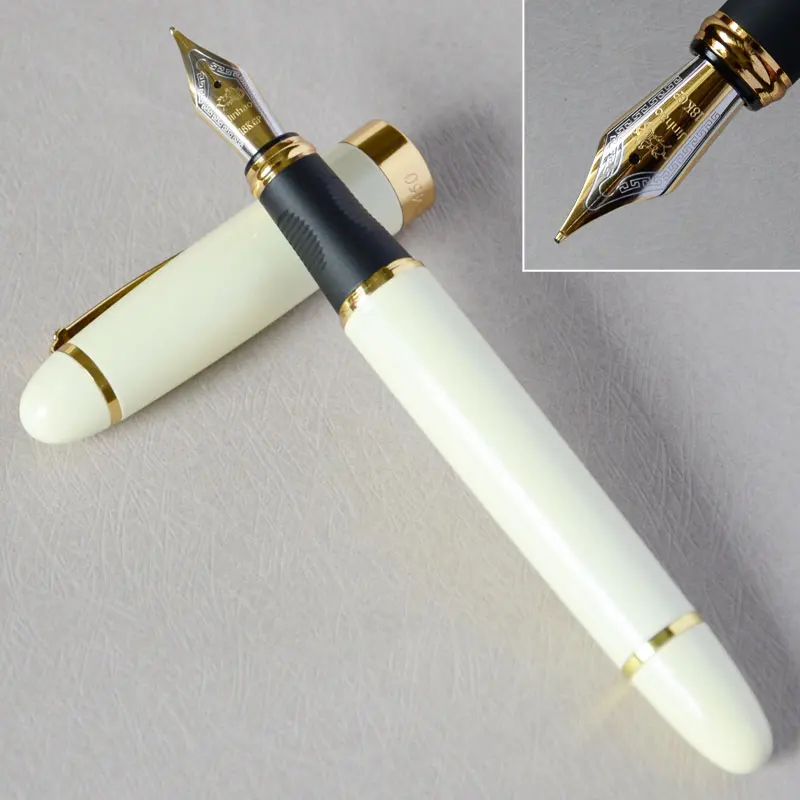 IRAURITA перьевая ручка JINHAO X450 темно-зеленый и золотой 18 KGP 0,7 мм перо с широким основанием полностью металлический синий красный 21 цвет и чернила JINHAO 450