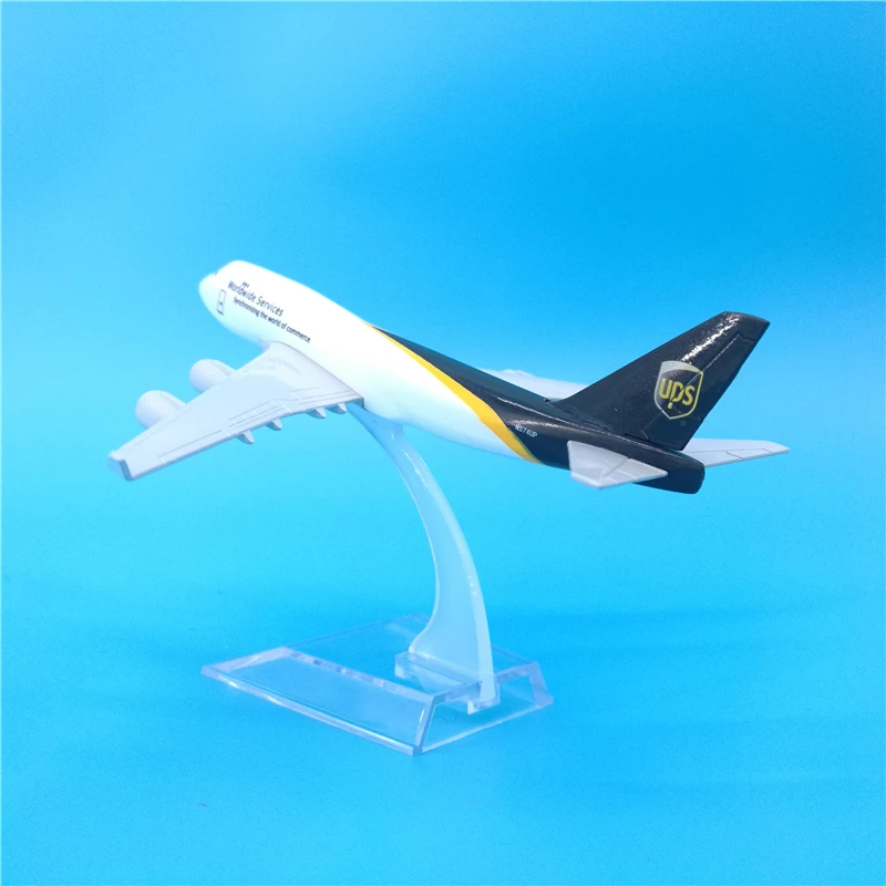 16 см UPS грузовой модель самолета Боинг 747 Литье металла авиационные модели B747