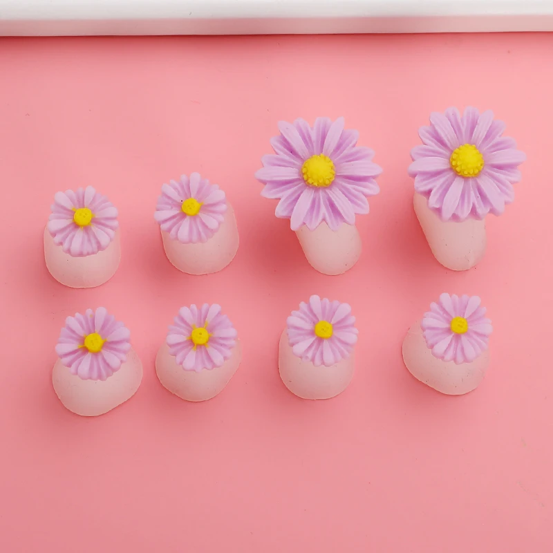 Силиконовые разделители для пальцев ног 8 шт./компл. ромашки цветы подсолнечники