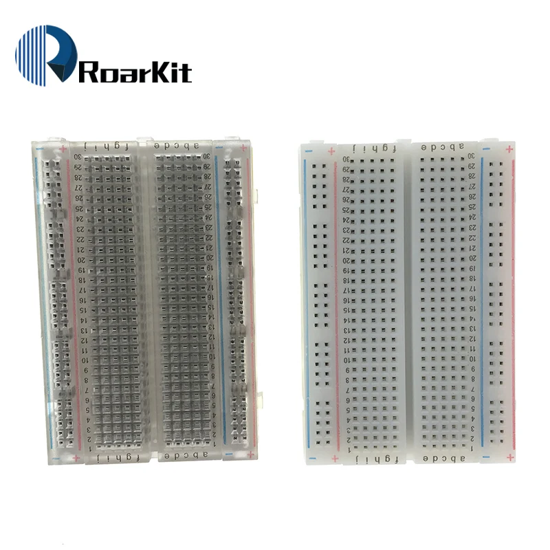 400 точечная Блокировка паяльная мини макетная плата прозрачная для arduino 83x55 мм