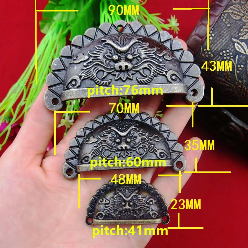 Оптовая Продажа цинковый сплав ретро ручки и Винтаж Античная оболочка тянуть