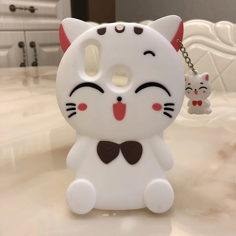 3D Силиконовый мягкий чехол с изображением Минни Лаки кота для Xiaomi Mi A2 Lite/A2, милый чехол для xiaomi mi 6X Redmi 6 pro A 2, чехол для телефона, fundas